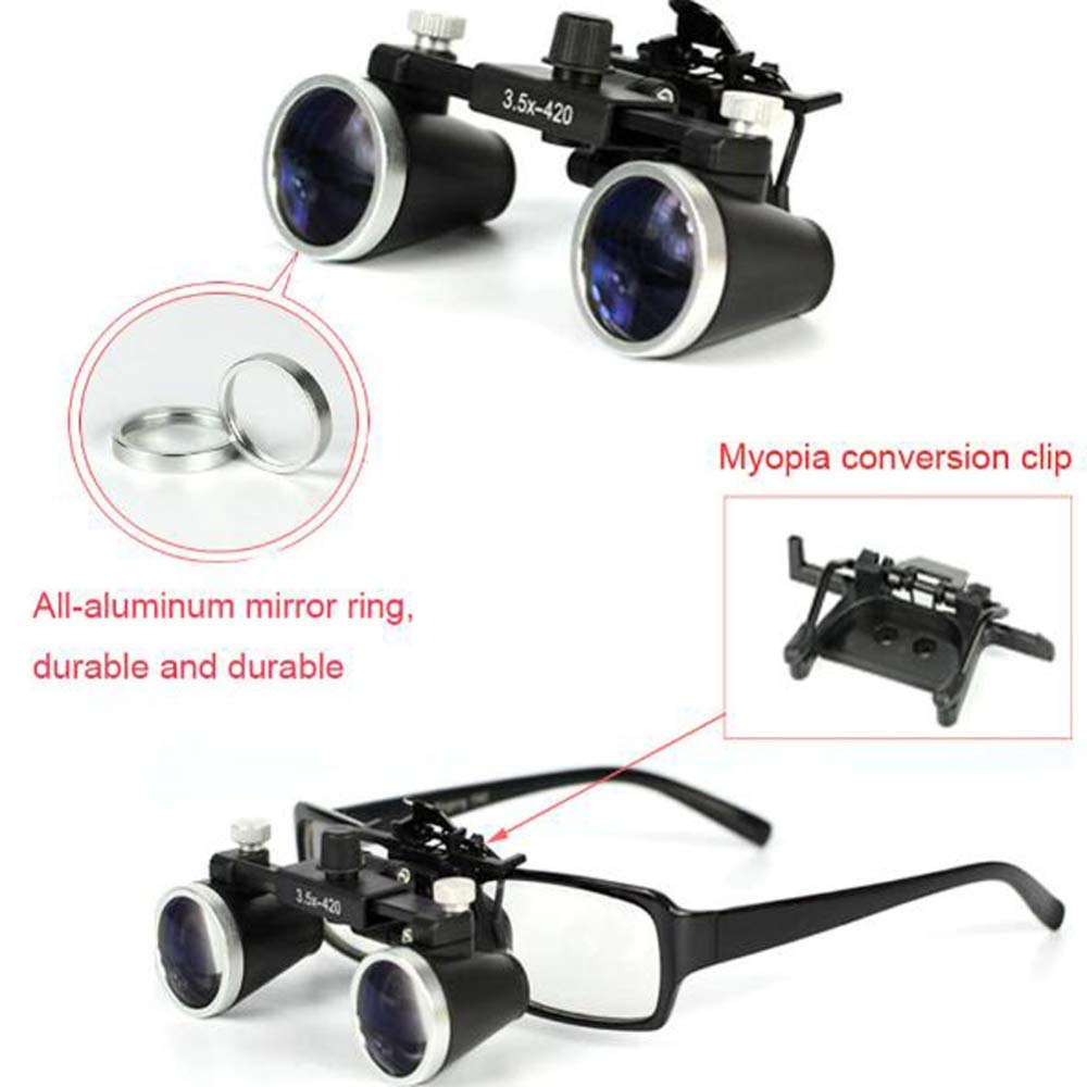 Lupas, Lupas, Binoculares De Diadema De 2.5X Y 3.5X, Gafas con Montura Y Aumento De 1W