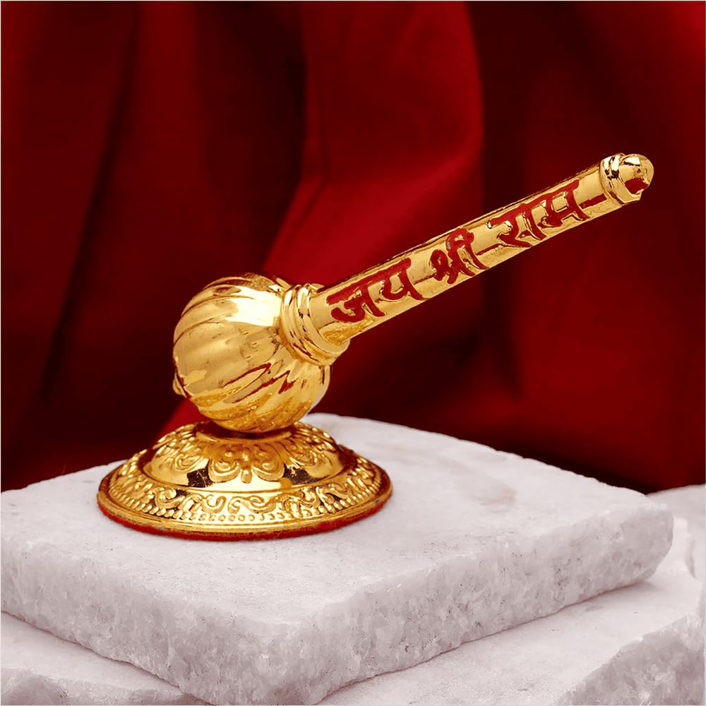 VAMA Siddh Hanuman Gada | Temple-Energized for Pooja | Divine Protection, Strength & Blessings | 70 Gm Metal Spiritual Gada-image-16