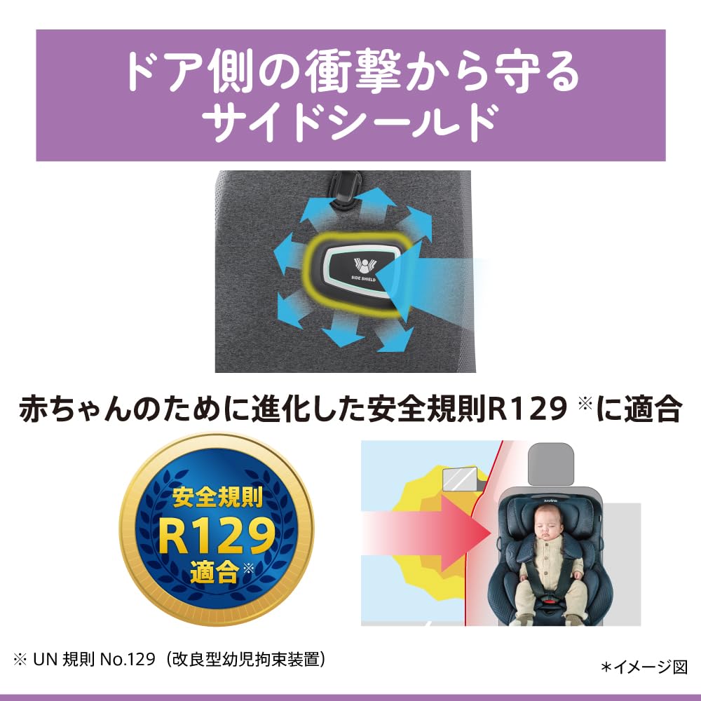 Amazon | Aprica(アップリカ) チャイルドシート ISOFIX固定 クルリラプ 