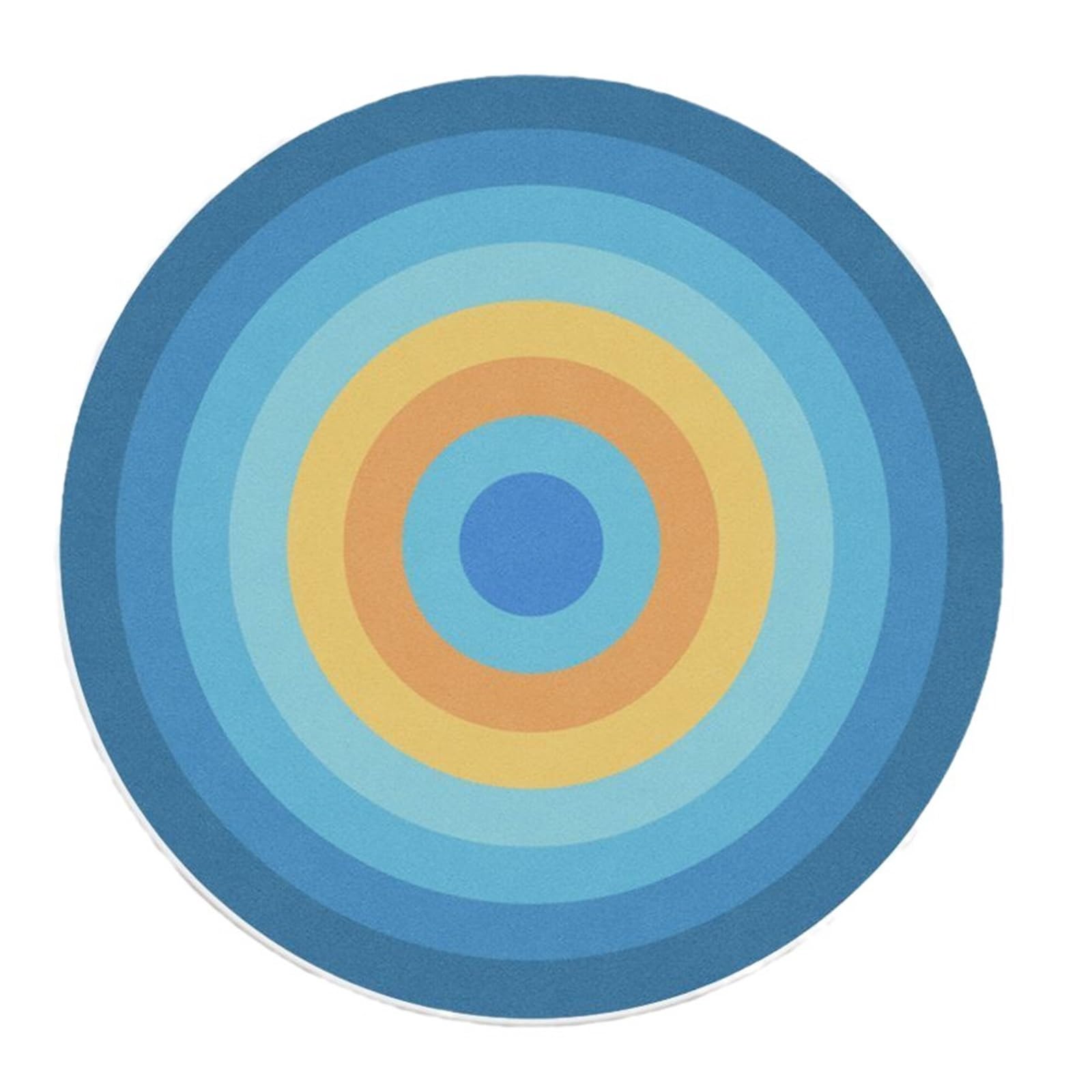 Round Yoga Fitness Mat, Strong Rebound Aerobic Exercise Mat for Tai Chi & Meditation, 80cm Diameter