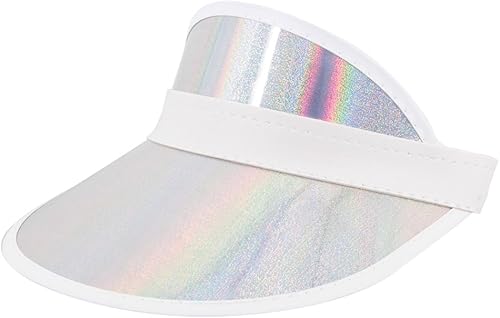 Miniatura 58 de Surkat Viseras solares transparentes de plástico con protección UV, sombrero para la cabeza, sombrero para golf, tenis, playa, ciclismo 1 paquete