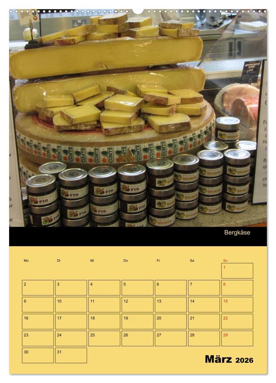 Alles Käse/Planer (hochwertiger Premium Wandkalender 2026 DIN A2 hoch), Kunstdruck in Hochglanz: Ein Küchenplaner - nicht nur für Käse-Liebhaber (CALVENDO Lifestyle)
