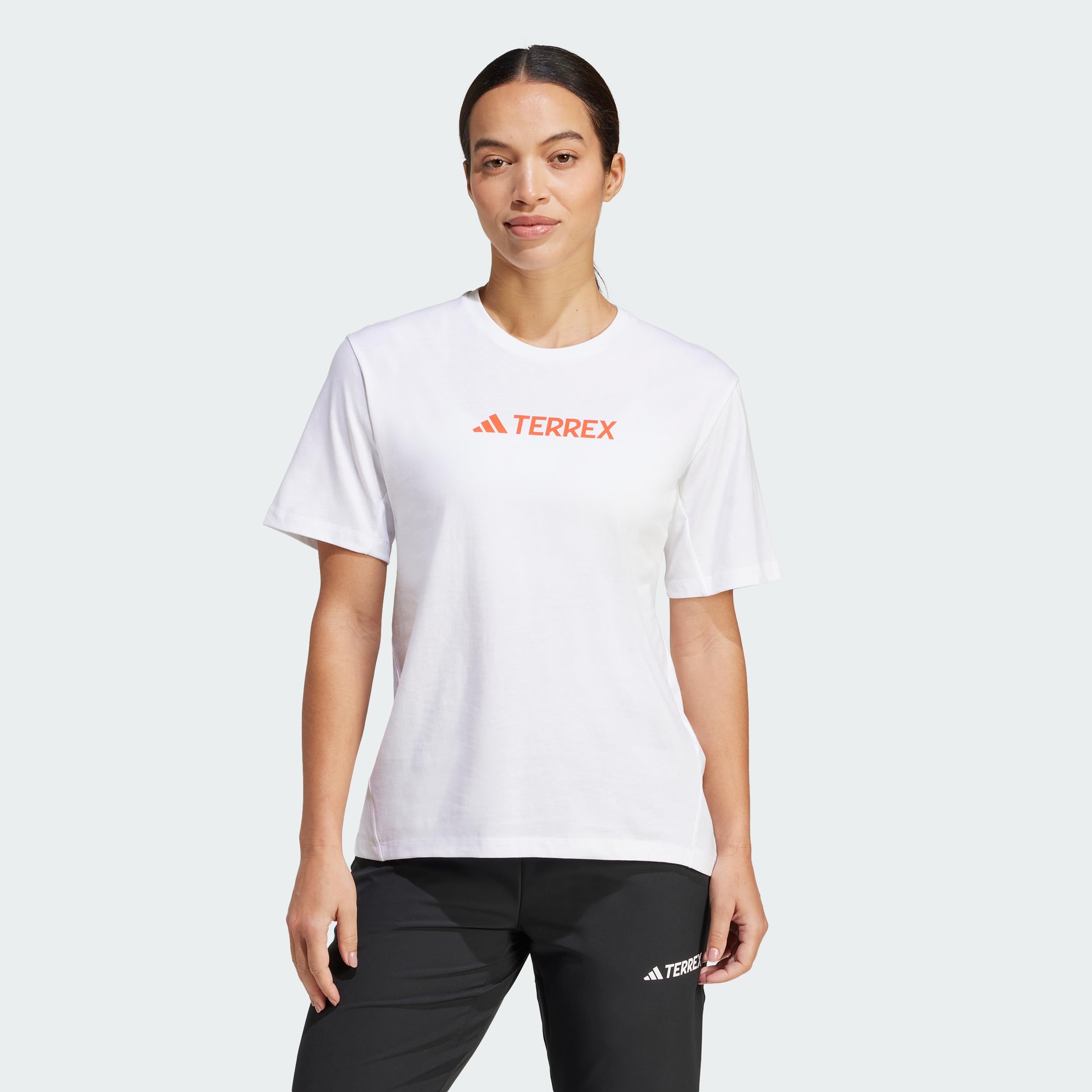 adidas Women's Terrex Classic Logo T-shirt, white, S