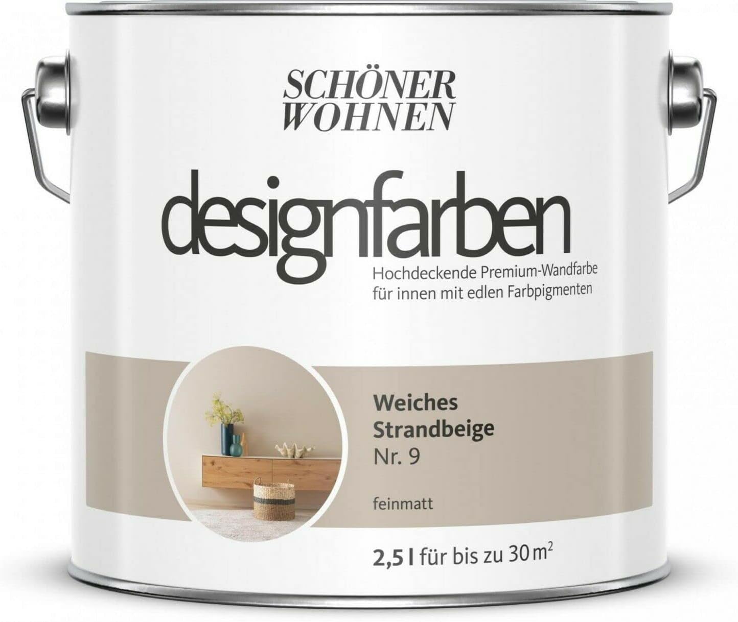 SEEBAUER Trendfarbe Creme 2,5L T01 Elfenbein - Innenwandfarbe