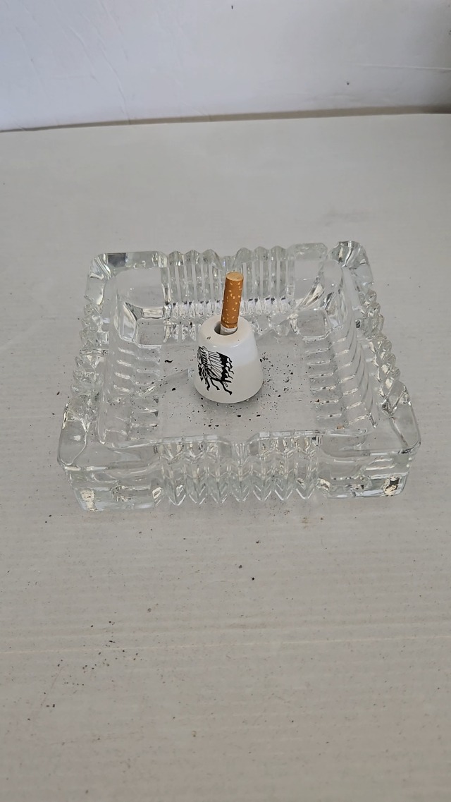 desk cigarette holder Vintage Table Top Cigarette Box. Pop-up Cigarette Dispenser. Hand Decorated  Soviet Cigarette Holder. Butterfly Cigarette Box