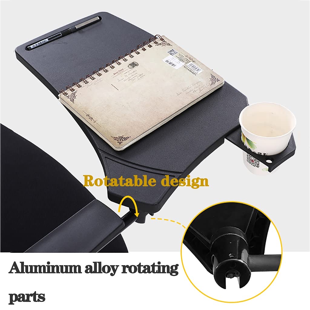 Poltrona pieghevole per tablet, per studenti e ufficio, portatile, con schienale ergonomico – Design salvaspazio verde per riunioni e lavoro