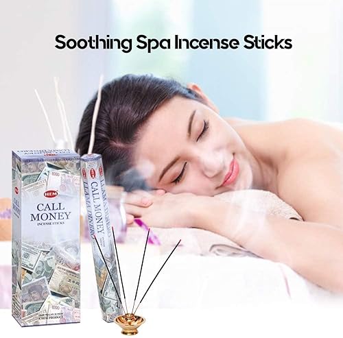 Miniatura 3 de Inspire Dream Play Call Money 6 cajas de 20 = 120 varillas de incienso con dobladillo a granel, caja de exhibición al por menor