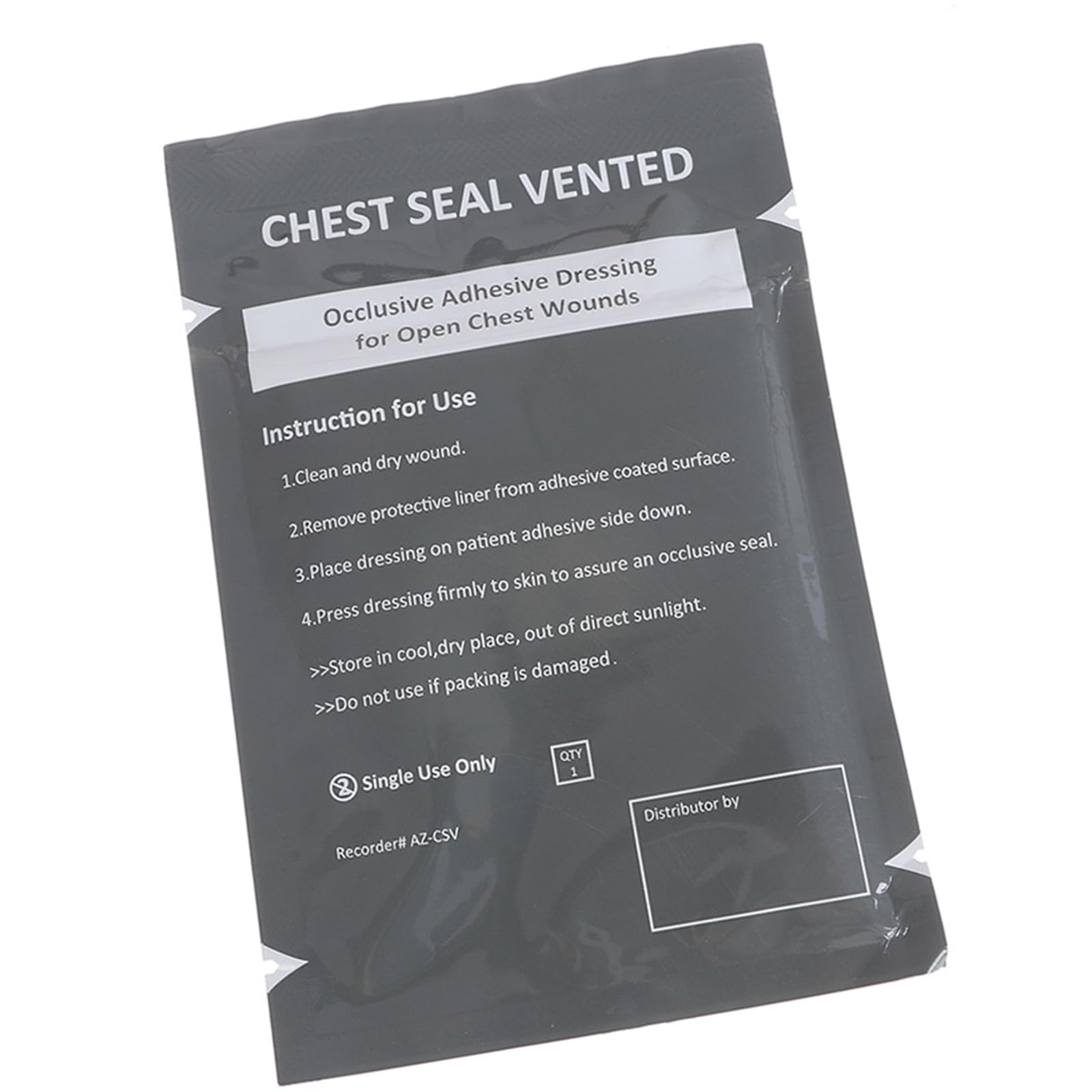 Portable Chest Seal Vented Medically Patches Outdoor Tool Emergencies Trauma Sticker for Open Chest Wounds Enduring Outdoor Tool
