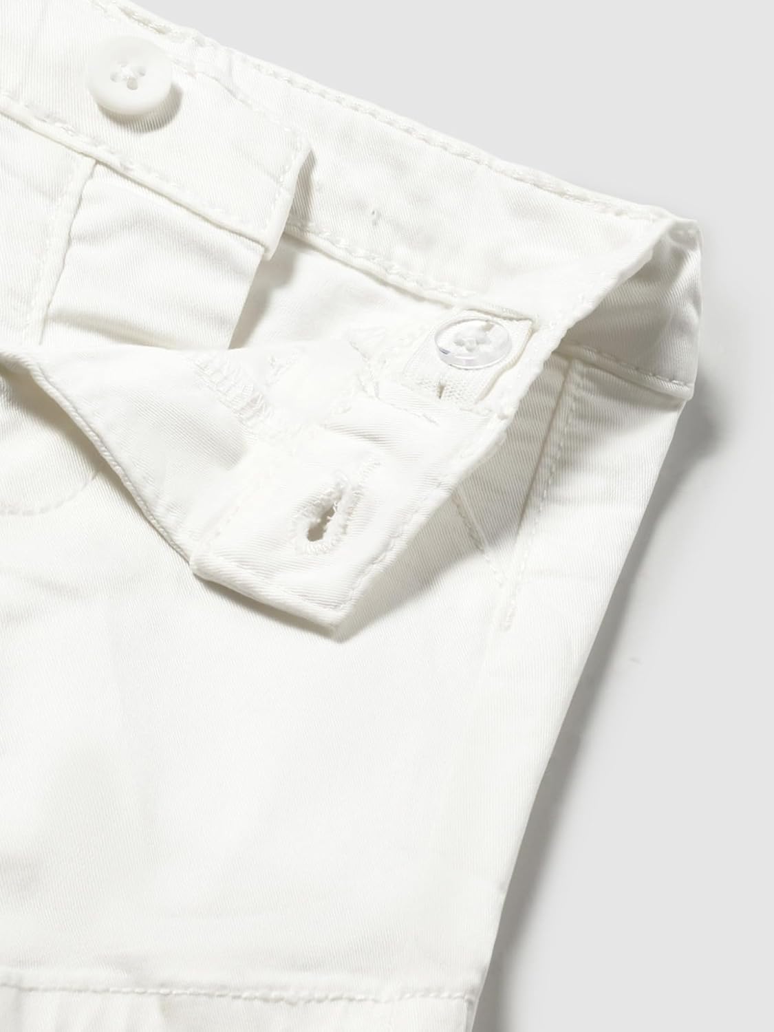 Mayoral Twill Basic Shorts for Baby-Boys White