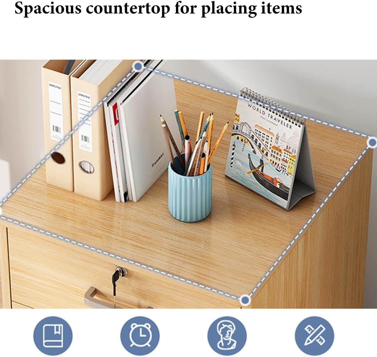 横のファイル キャビネット、 移動式横のファイリング キャビネット