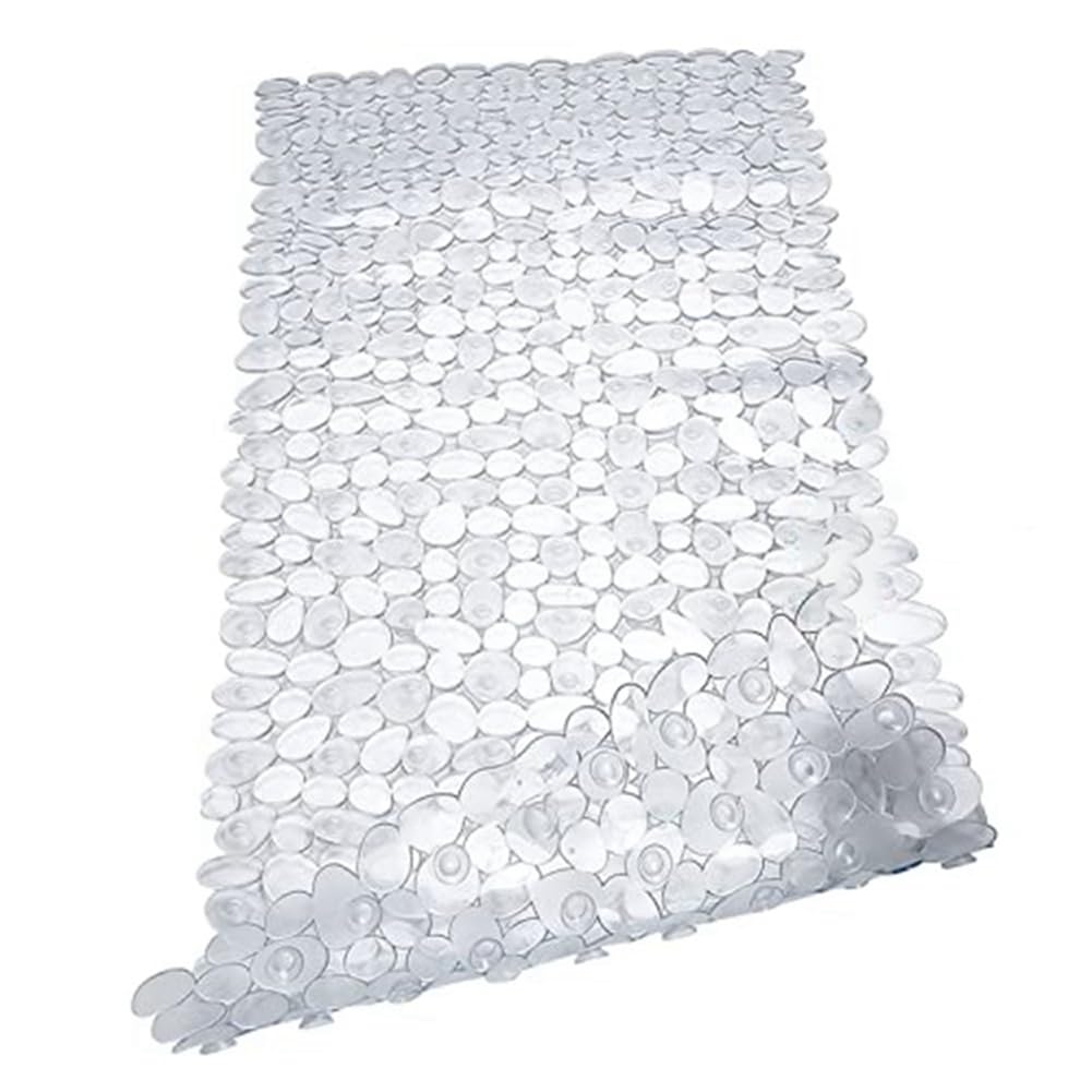 Lorrgasw Pebble Bath Mat for Bathtub to Anti-Slip Bathtub Mat in Shower (Clear)