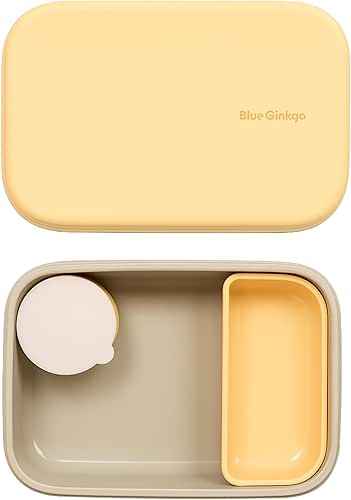 BLUE GINKGO Silicone Lunch Box Set – Durable Heavy-Duty Silicone