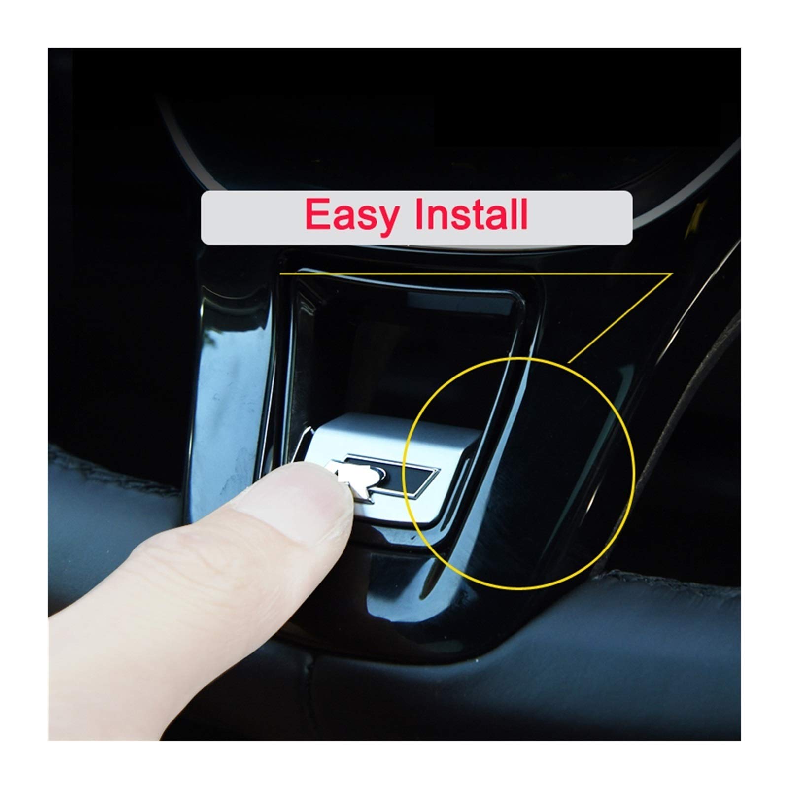 Car R Mark Line Garniture du Volant Autocollant for VW Golf 7 Golf 7.5 MK7 Arteon Passat B8 Accessoires DaJiKan (Color Name : Black)