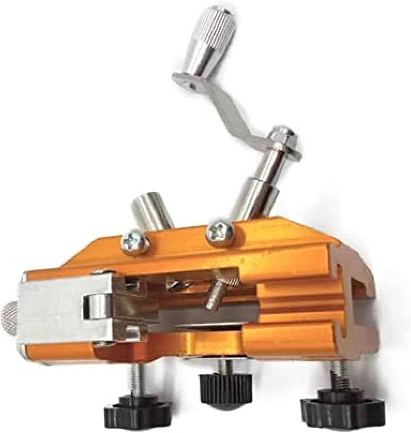 Plantilla De Afilado De Cadena De Motosierra, Kit De Afilador De Motosierra Afilado De Motosierra De Lujo, Adecuado para Todo Tipo De Motosierras, con 3 Cabezales De Esmerilado, with 1 Grinding Head