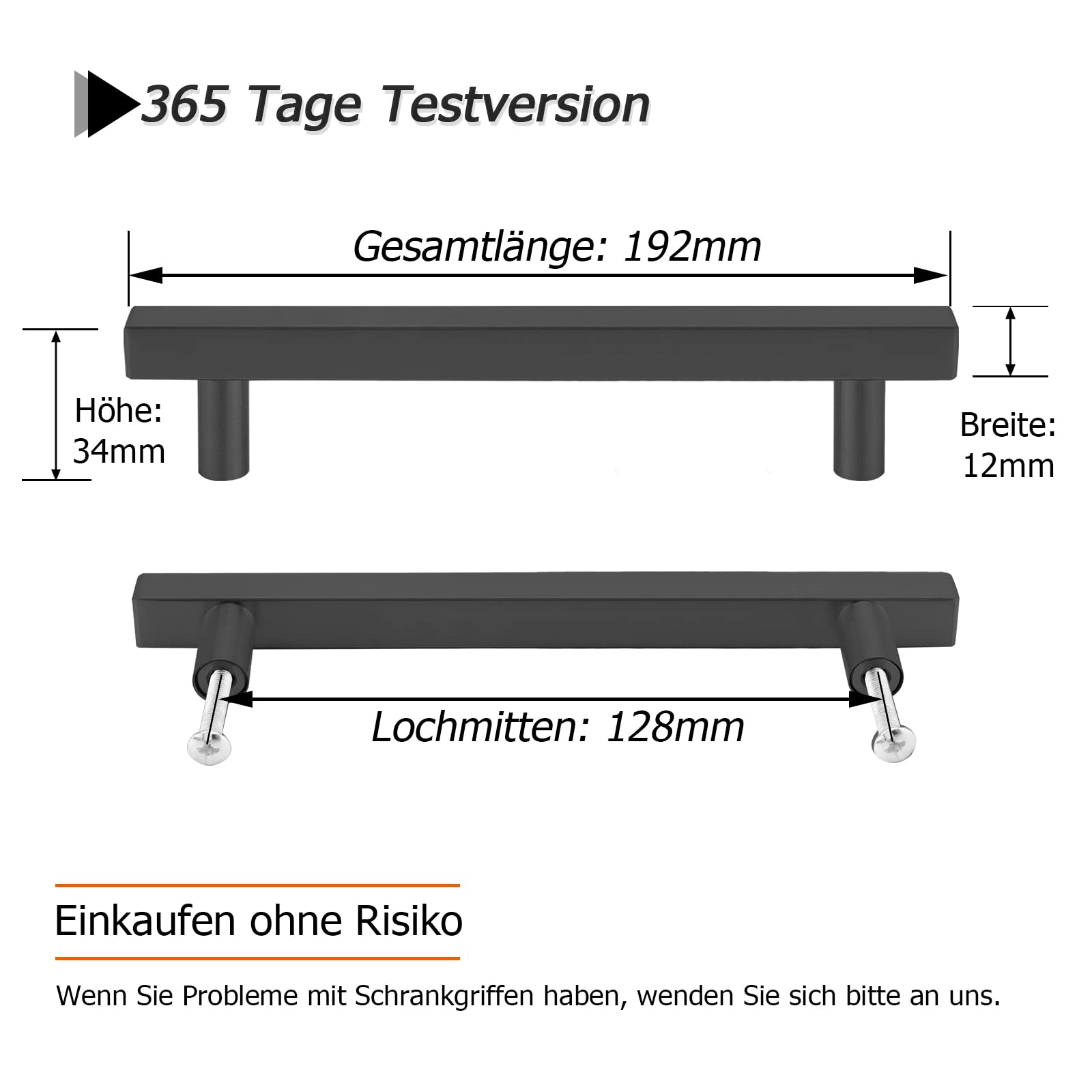 LONTAN 25 Stück Griffe für Küchenschränke Schwarz Schrankgriffe Schwarz 128mm lochabstand Küchengriffe Möbelgriffe Küchenschrank Griffe Edelstahl