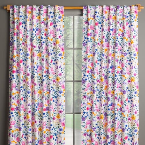 Maison d' Hermine Curtains for Living Room 100% Cotton 50"x108" (Pack of 2)