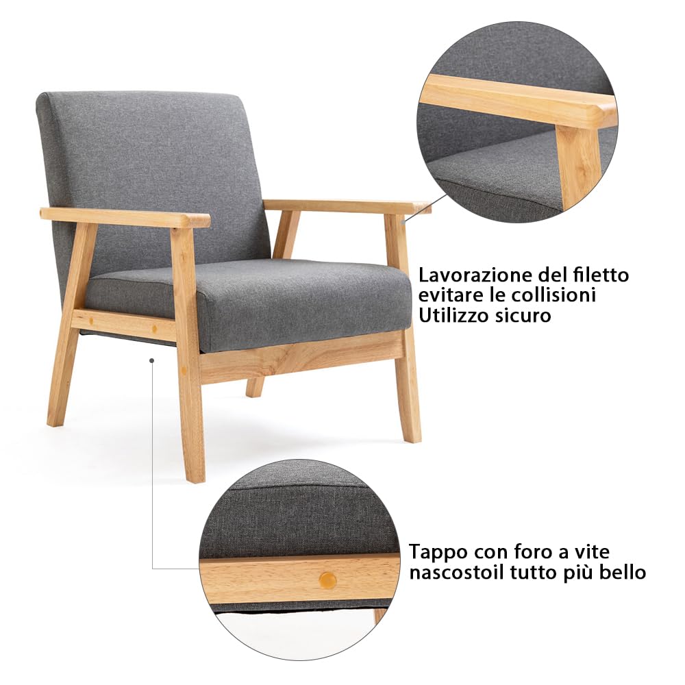 Sedia Sdraio Mingone Poltrona Imbottita Sedia Da Salotto Con