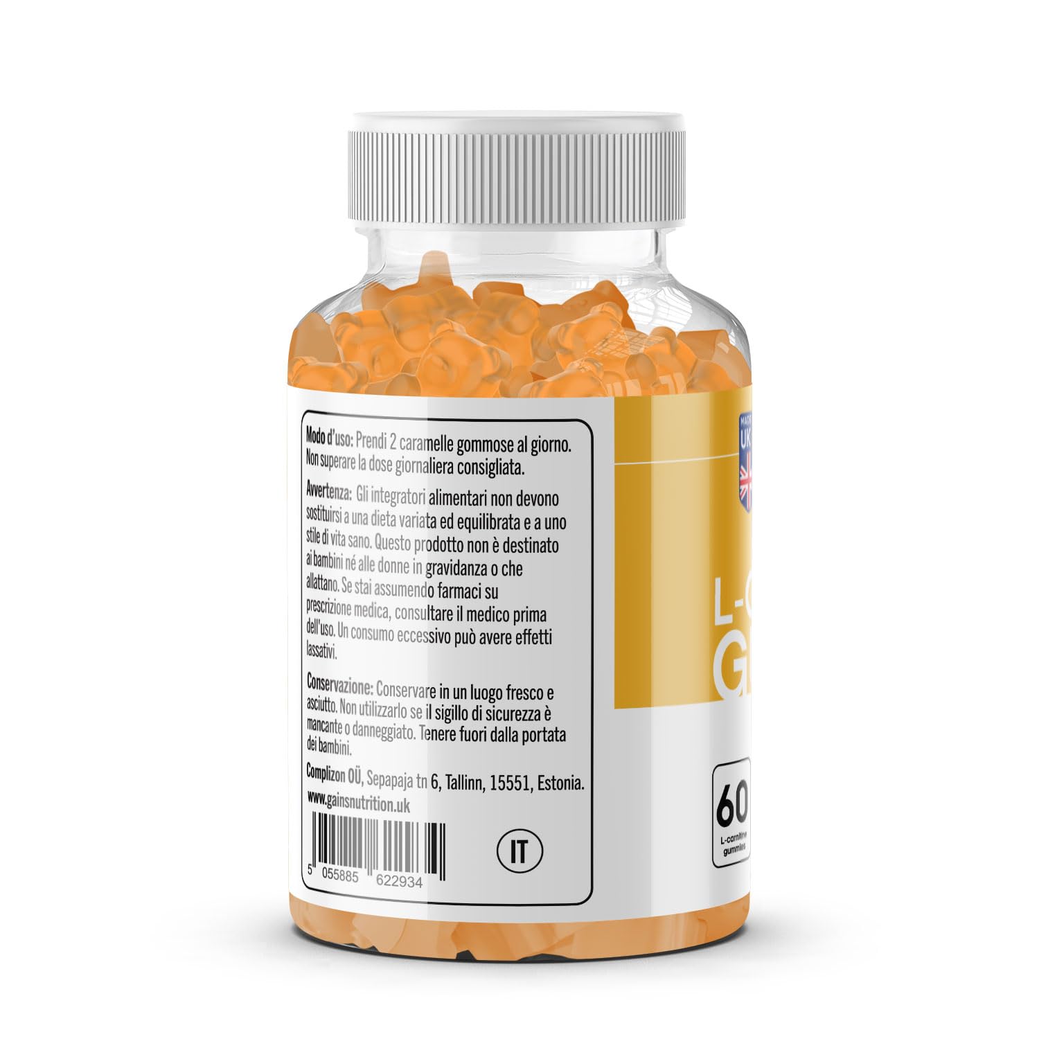 acetyl l carnitine taste GN L-Carnitine Gummies | 60 Candies for Men and Women - 1000 mg Acetyl-L-Carnitine Per Dose with Ashwagandha, Vitamins B6, B12 Hydrolysis of Amides Event Group 1 No. of Tablets:30 Tablets