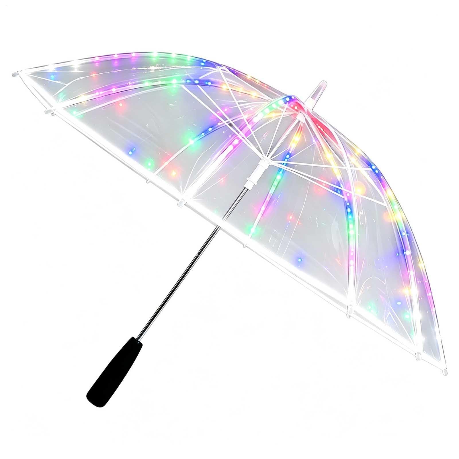 Paraguas con luz LED Herramienta De Para Paseos Nocturnos | Paraguas De Lluvia Iluminado Para desplazamientos, fotografía, Halloween, actuaciones en el escenario y festivales de música
