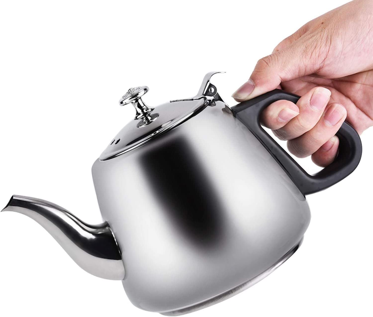 1.5L/2L czajniczek do kuchenki ze stali nierdzewnej, herbata liściasta dzbanek do kawy Teaware czajnik z gorącą wodą z filtrem wymienny zaparzacz kuchenka górna czajniki do herbaty (2L)