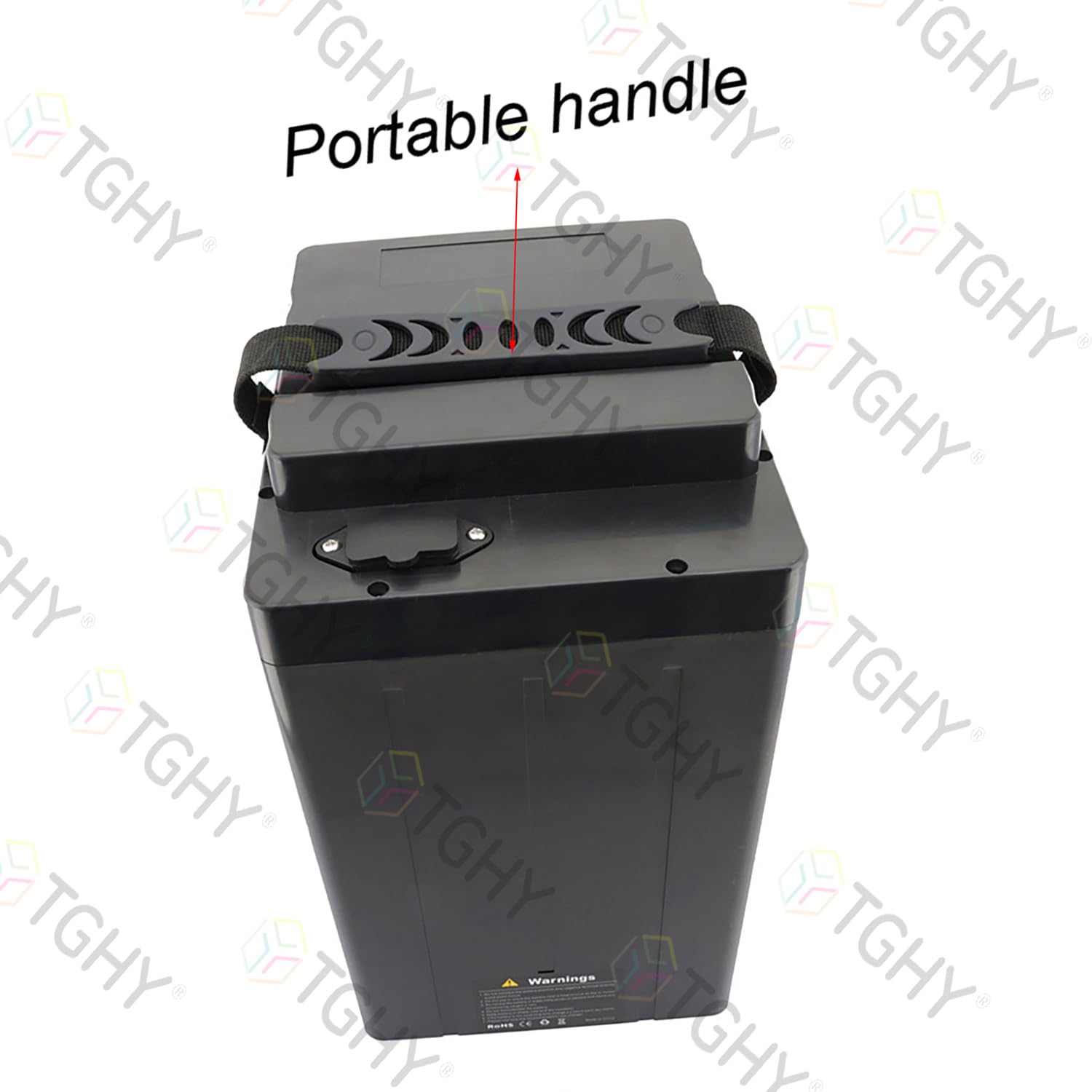 TGHY Batterie au Lithium 48 V, 60 V et 72 V pour voiturette de Golf et cyclomoteur (18 Ah à 30 Ah), avec Chargeur et poignée de Transport.,48v28ah
