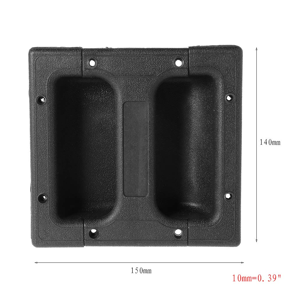 1 Set Remplacement Haut-parleurs Sonores Poignée Encastrée pour Ampli Guitare Cabinet Stage Haut-Parleur poignée