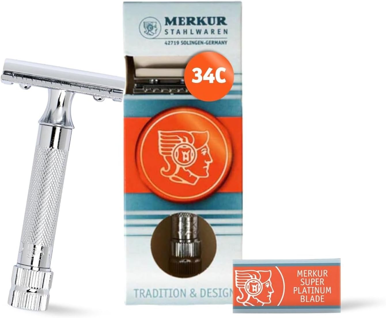 Mk34c Double Edge Razor with Heavy Duty Short Handle