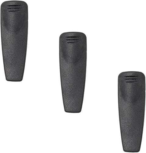 3 clips para cinturón RLN6307 compatibles con Motorola A10 A12 CP110 EP150 RDU2080D RDV2080D RDU4160D RDU2020 RDV2020 RDV4100 RDV5100 Radio de dos