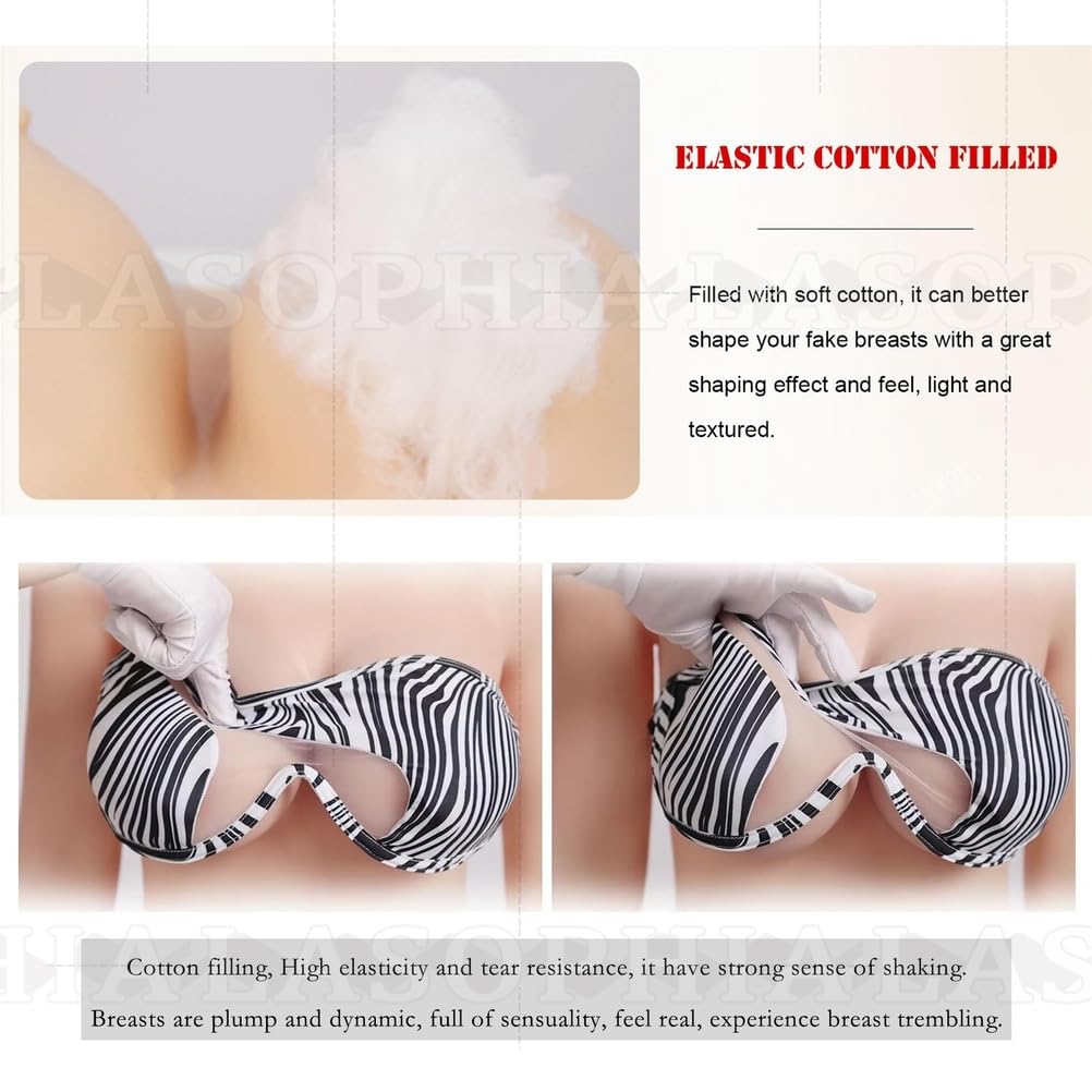 Tuta Intera in Silicone per Uomo, con Scollo Alto, Coppa E, Un Pezzo, con Seni Finti, Tuta, Corazza per Cosplay