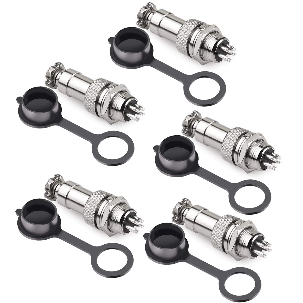タクタクページ-5 Amazon.com: DIYhz GX12 5 Pins Panel Metal Mount Circular Metal