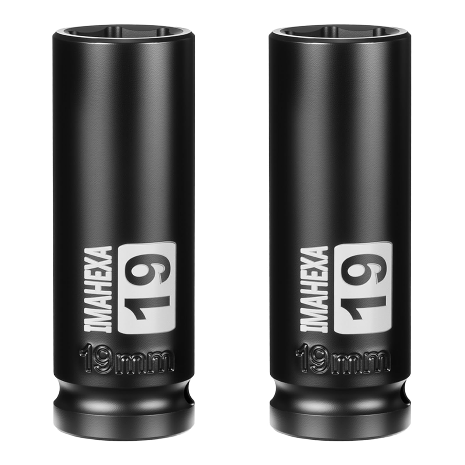 Douilles à choc 1/2 19 mm lot de 2 douille noire 6 pans métrique