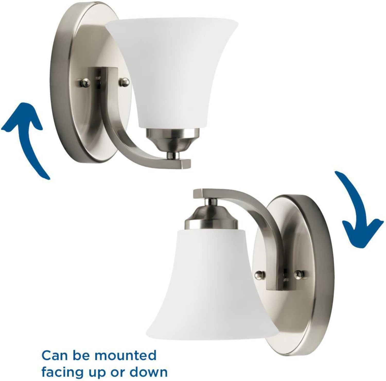 Progress Lighting P2008 Adorn Single Light Wall Sconce, Chrome by Progress Lighting