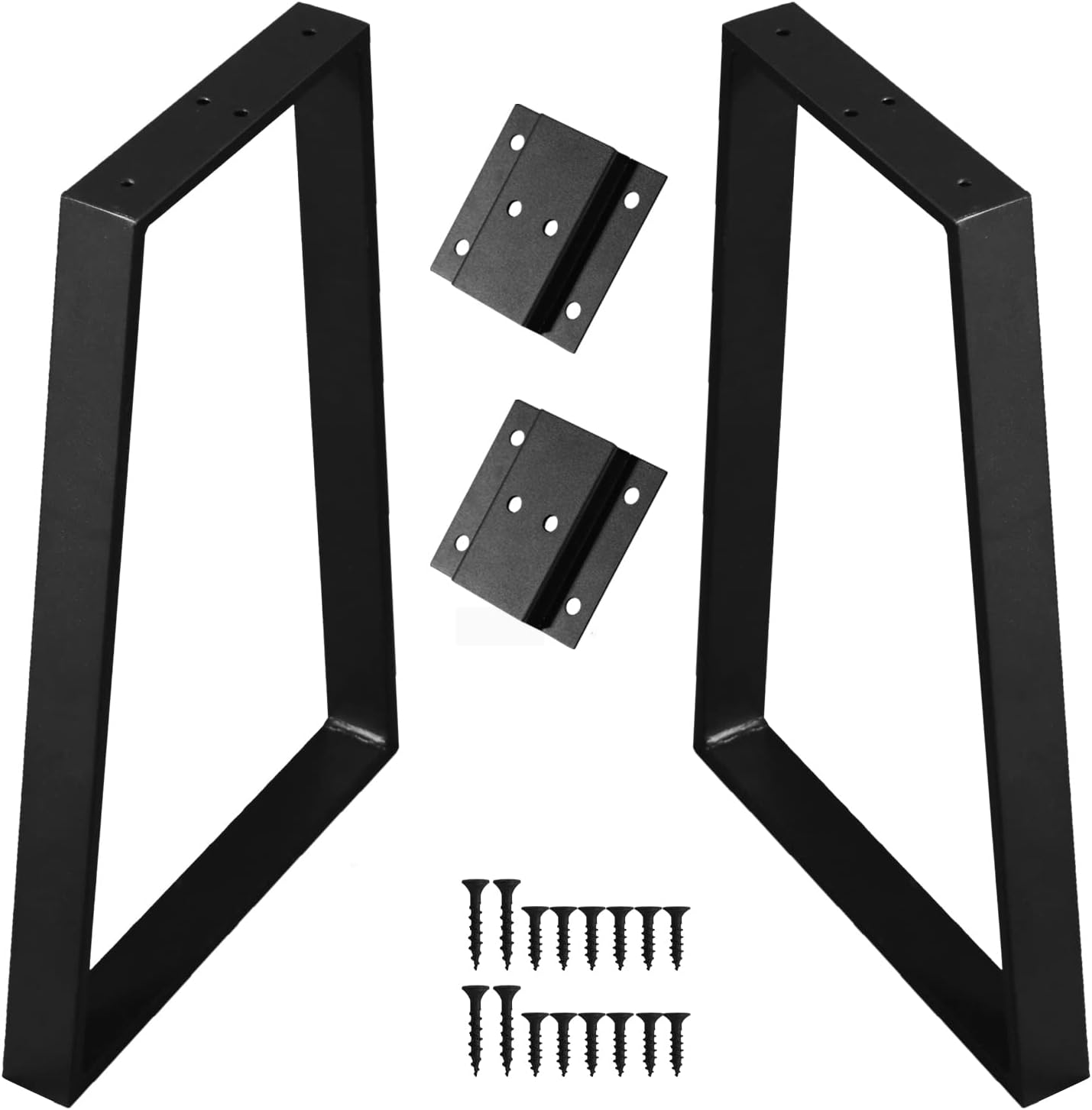 NXNHOME 19 inch Trapezoid Metal Bench Legs, Coffee Table