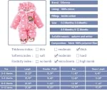 Xifamniy Bébé nouveau-né combinaison de saut Footie Romper chaud à capuche Thicken hiver Bunting Outwear combinaison de neige pour les filles garçons