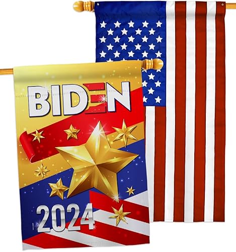 Biden Harris Flag 2020 House Pack Patriotic Vote President Democrat Republican Tea Party United State American Election Banner Small Garden Yard