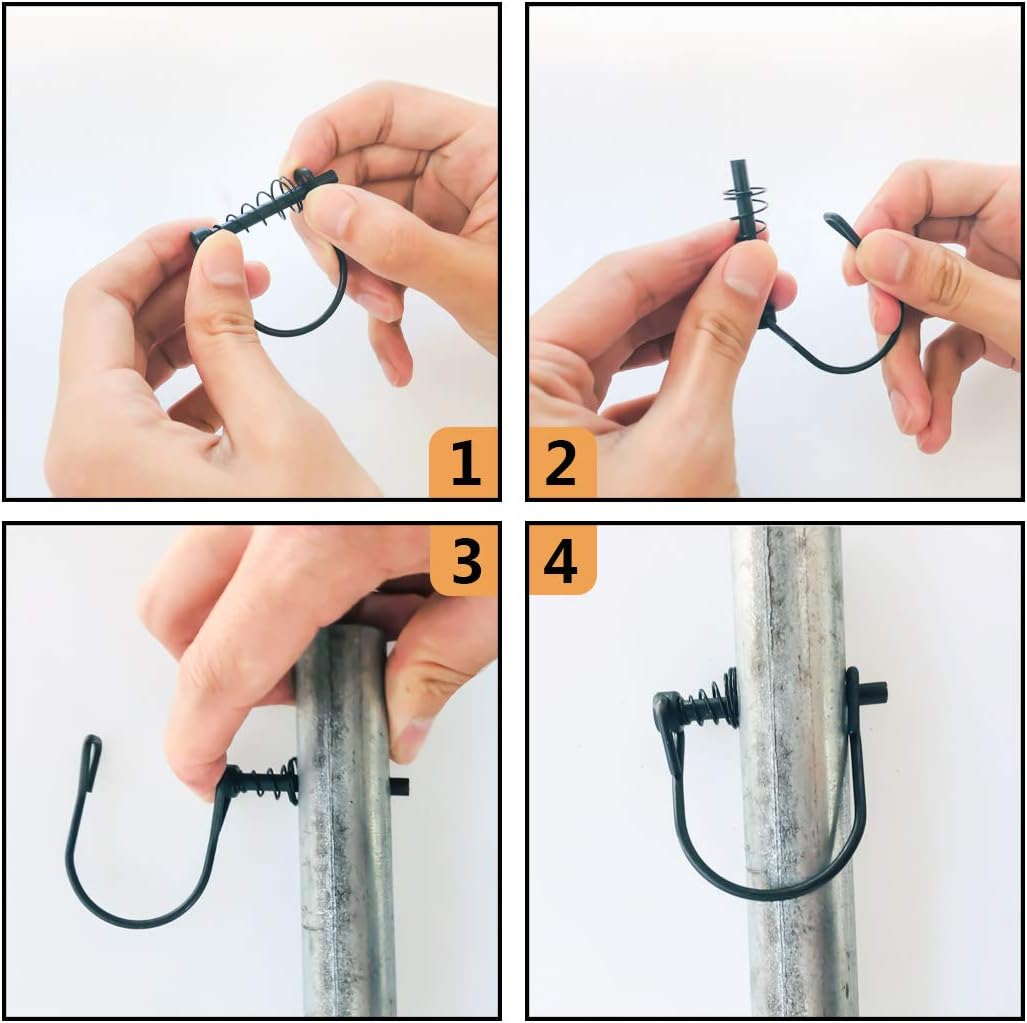 Highwild 8 Pack Silent Shaft Locking Pin with Spring - for Farm Lawn Garden - Hunting Stand Ladder Stands Safety : Sports & Outdoors