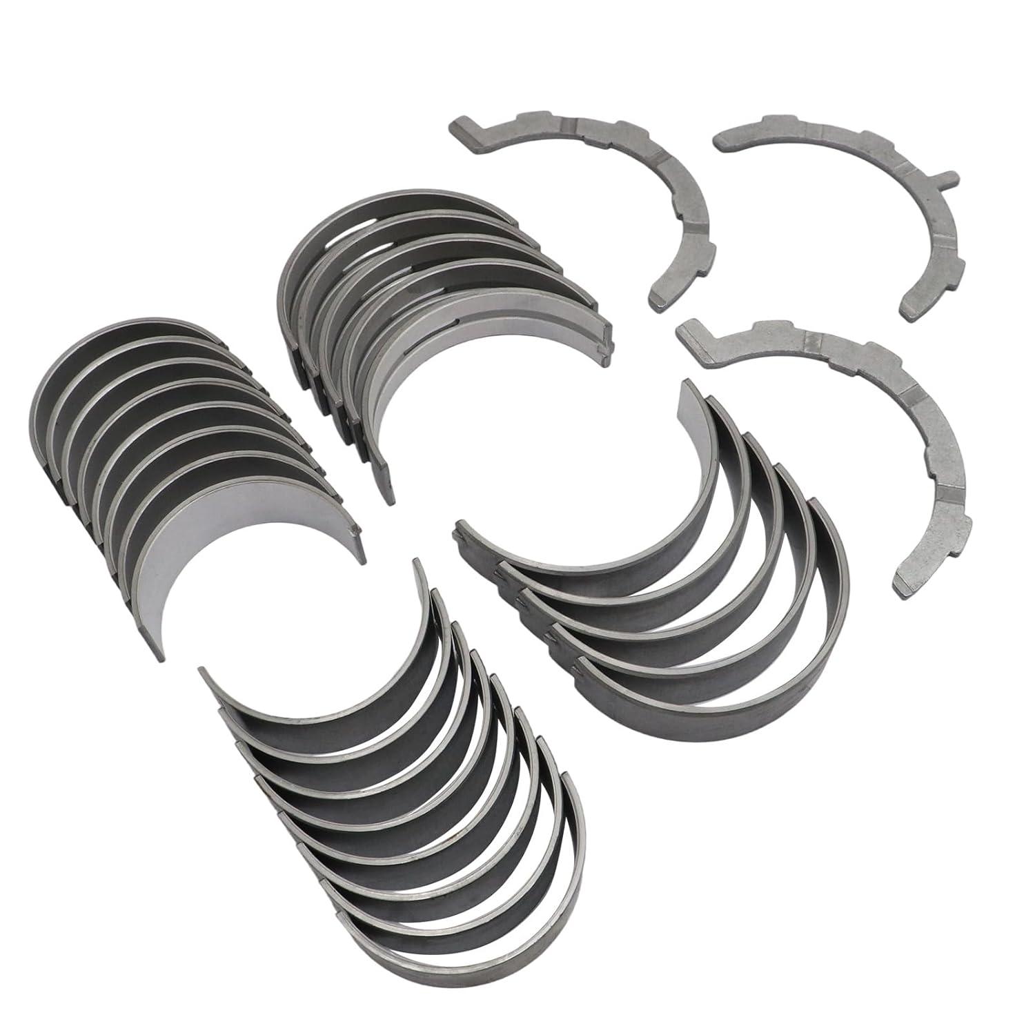 SecosAutoparts Rod Bearings and Main Bearings Kit Compatible with Ford F-150 4.6L 281/5.4L 330 V8 STD Fit for Lincoln 1993-2011 Fit for Mercury 2001-2011# 5M7296A 7296M 8-1985A 8B1442P BB317J