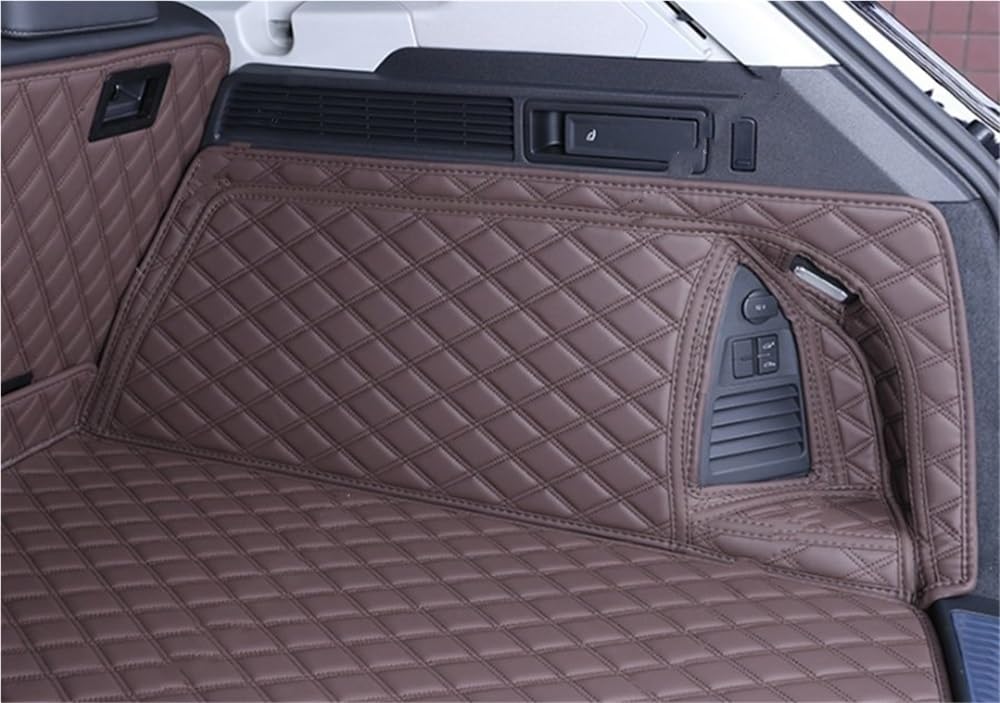 Vasca bagagliaio auto Per Per Touareg 2019-2021 | Veicolo Bagagliaio Tappetini Bagagliaio Tappetini Custom PU Accesorios(Wine red)
