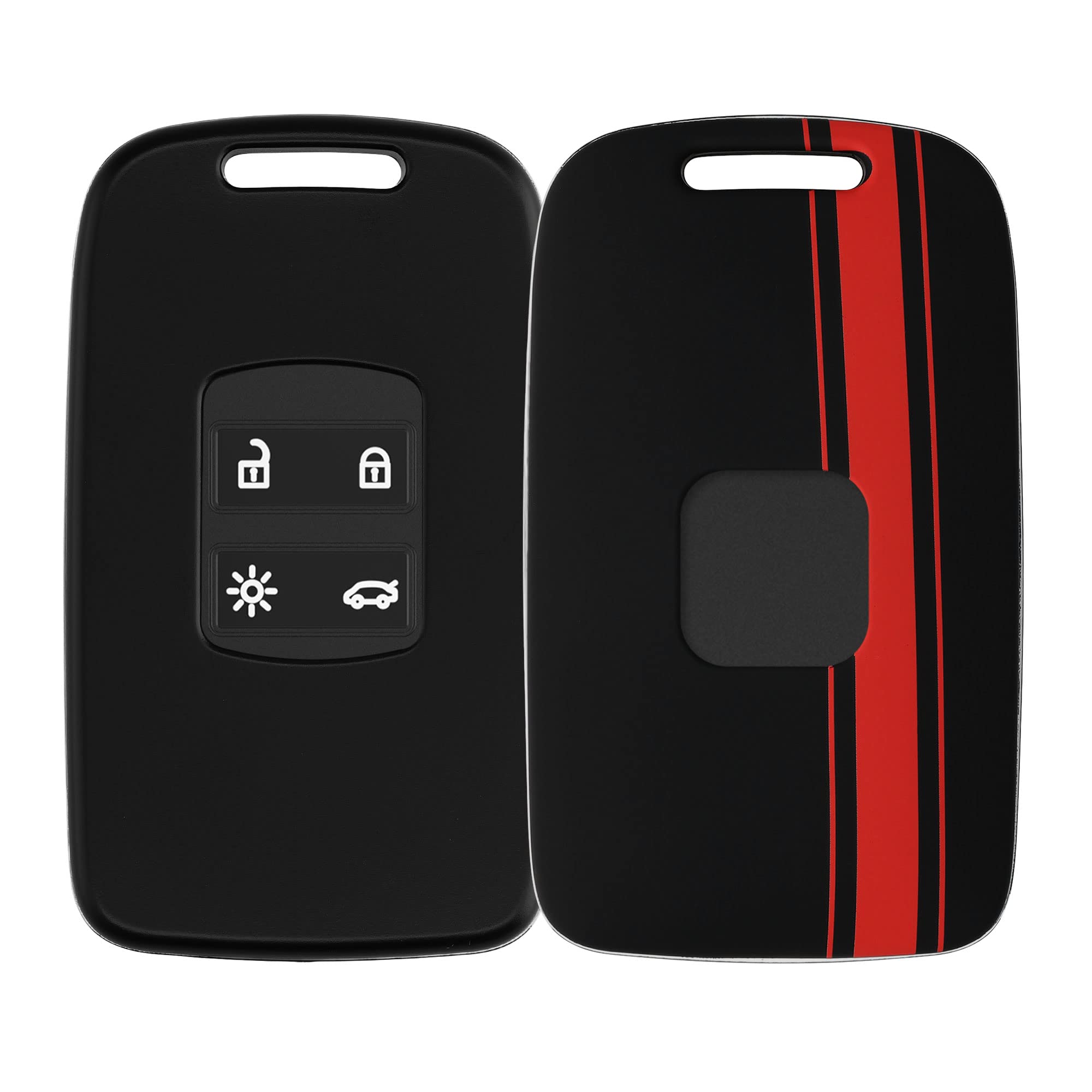 Coque Clé BMW 3-Boutons Carbon Noir Kwmobile - Protection Rigide Pour Keyless Go Série 1 3 4 5