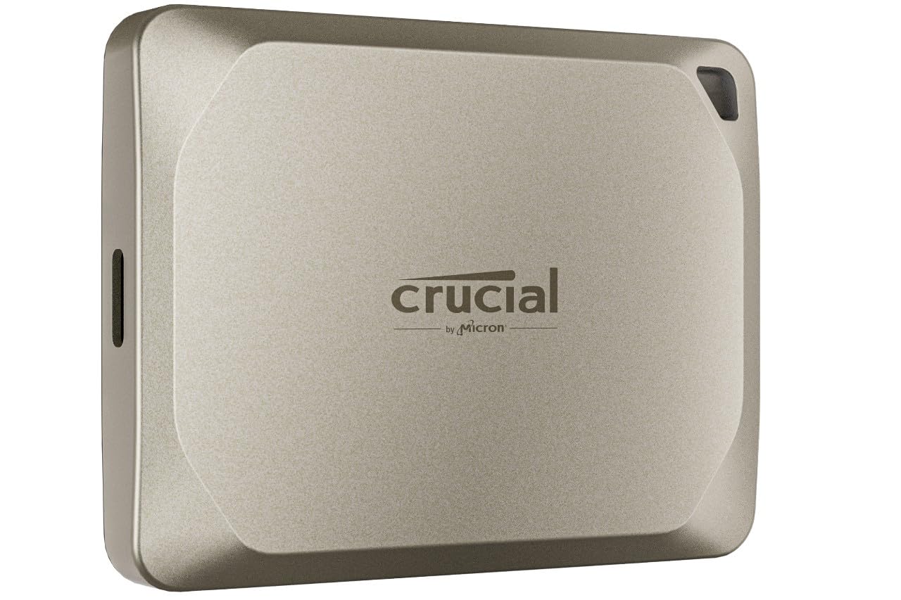 Crucial X9 Pro 4TB para Mac SSD Portátil, Velocidades de Lectura/Escritura de hasta 1050MB/s, Resistente al Agua (IP55), Disco Duro Sólido Externo, USB-C 3.2 - CT4000X9PROMACSSD9B02