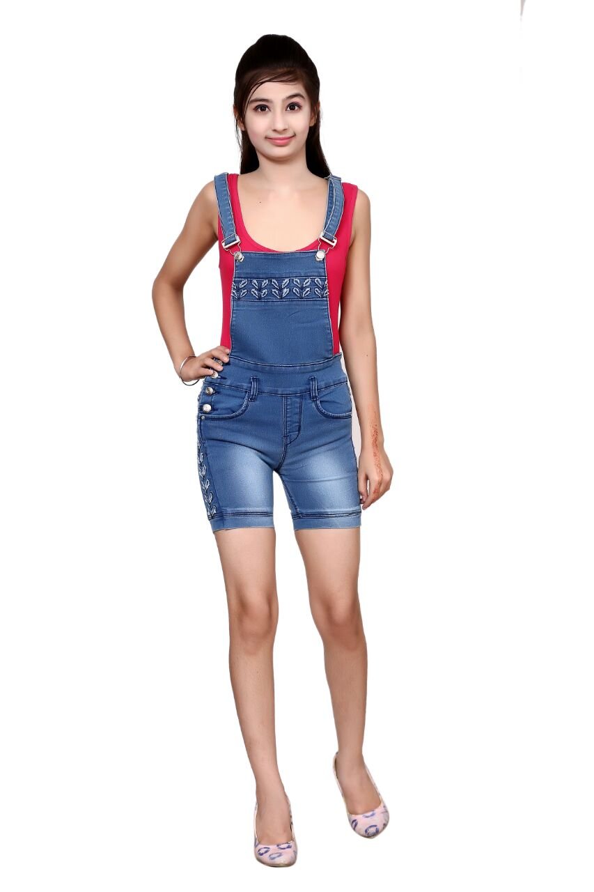 Oriex Girls' Regular Fit Dungaree
