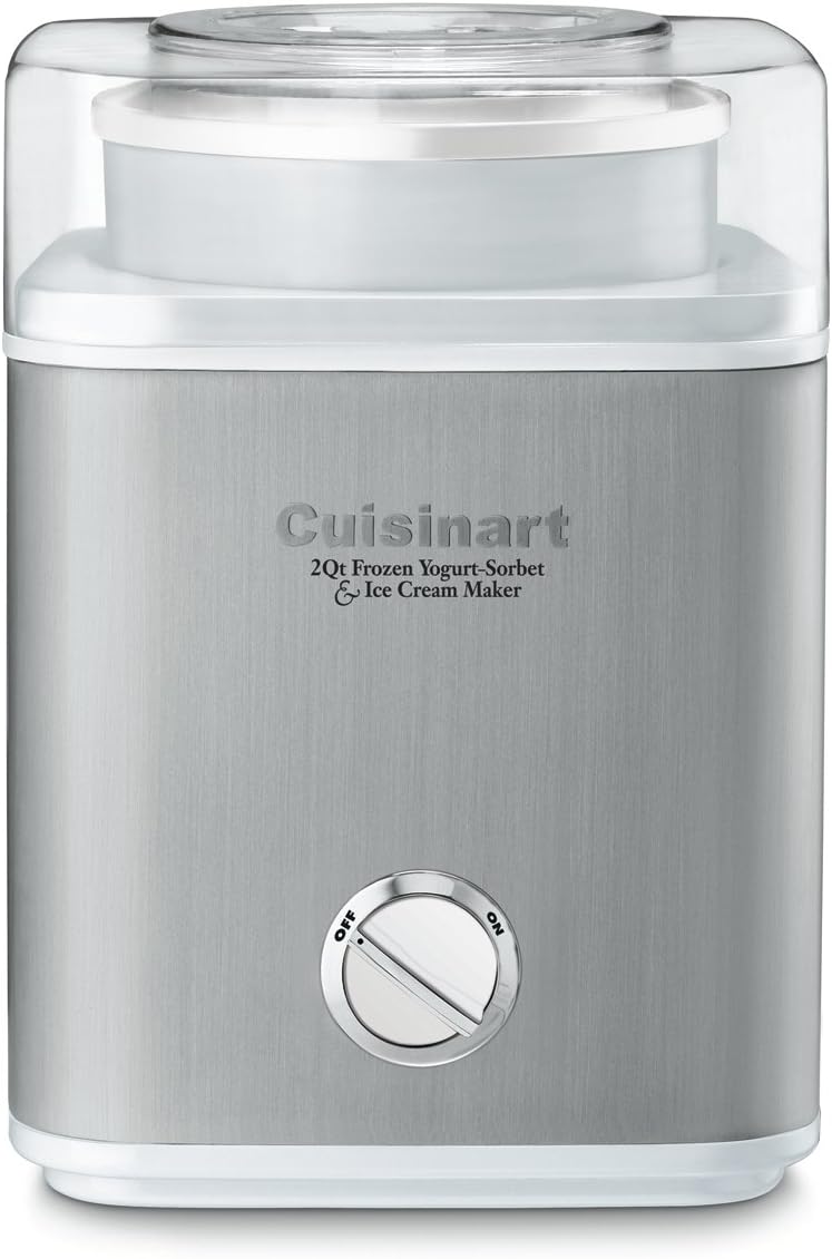 Cuisinart Pure Indulgence Frozen Yogurt-Ice Cream & Sorbet Maker, 2-Qt Capacity, Silver (ICE-30WNC)