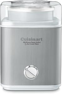 Cuisinart Pure Indulgence Frozen Yogurt-Ice Cream & Sorbet Maker, 2-Qt Capacity, Silver (ICE-30WNC)