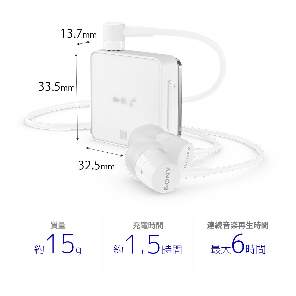 Amazon.co.jp: Sony SBH24 Wireless Earbud Earbud with Bluetooth
