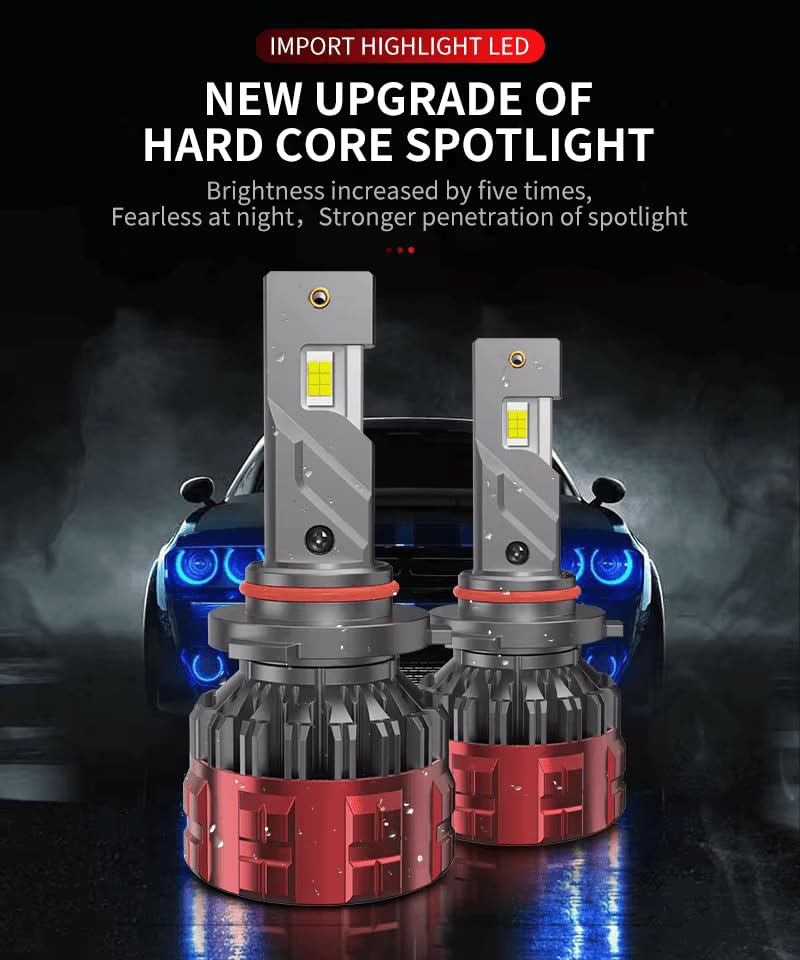 Image of Audio Wheels H8 /11-110W Car Led Headlight Bulbs,16,000 Lumens Super Bright LED Headlight Conversion Kit for Cars 6000K Cool White Quick Installation Halogen Replacement, Pack of 2