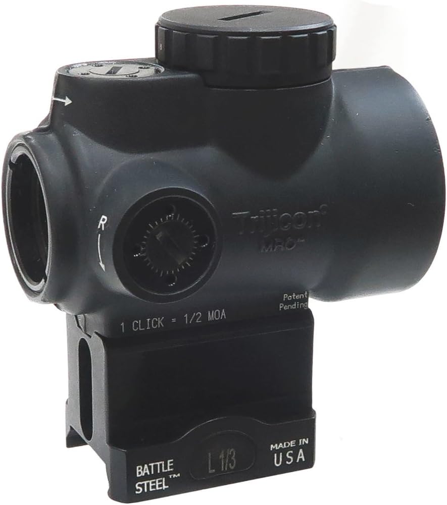 BattleSteel MRO Full Co-Witness Optic Mount Made in USA, Black