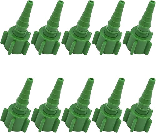 10 conectores de árbol de Navidad para pezones giratorios de oxígeno