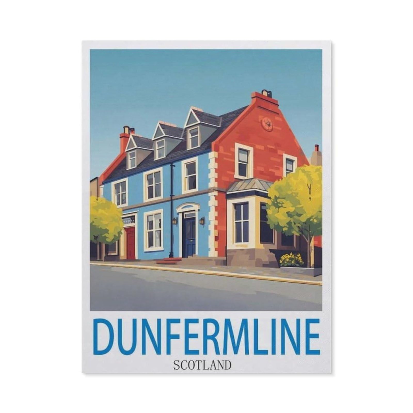 BEAYODKP 5D DIY Diamond Painting，Dunfermline Scotland（50 x 60 cm）