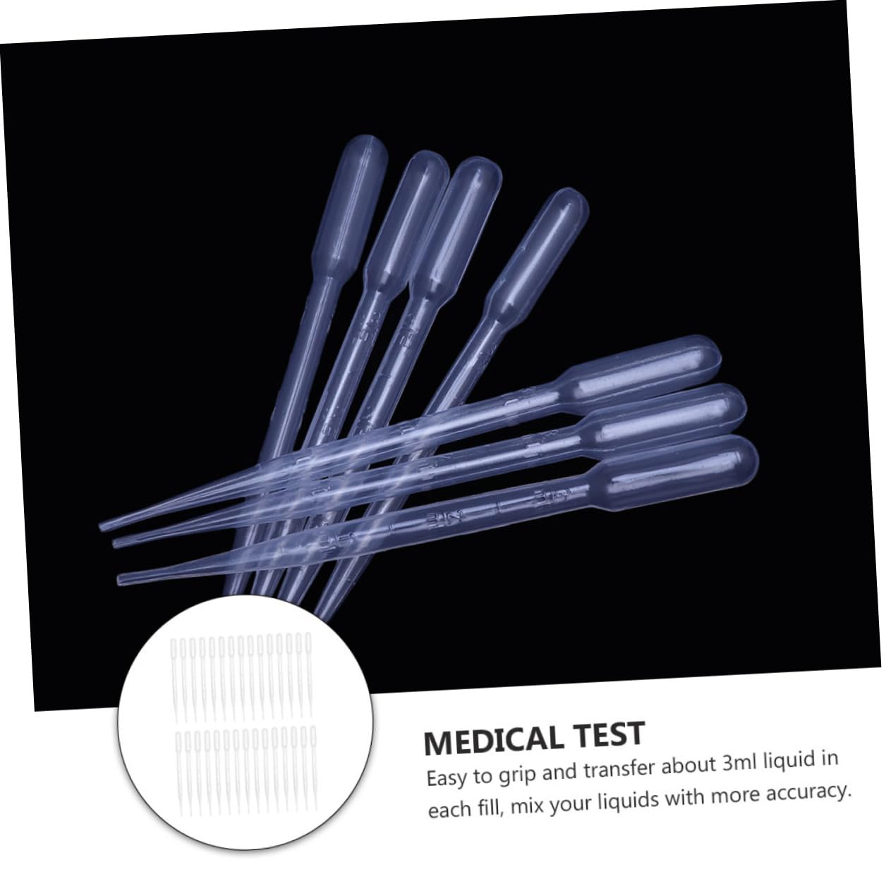 300pcs Graduated Plastic Droppers Pipettes for Essential Oils Mini Transfer Pipettes Scale for Chemistry