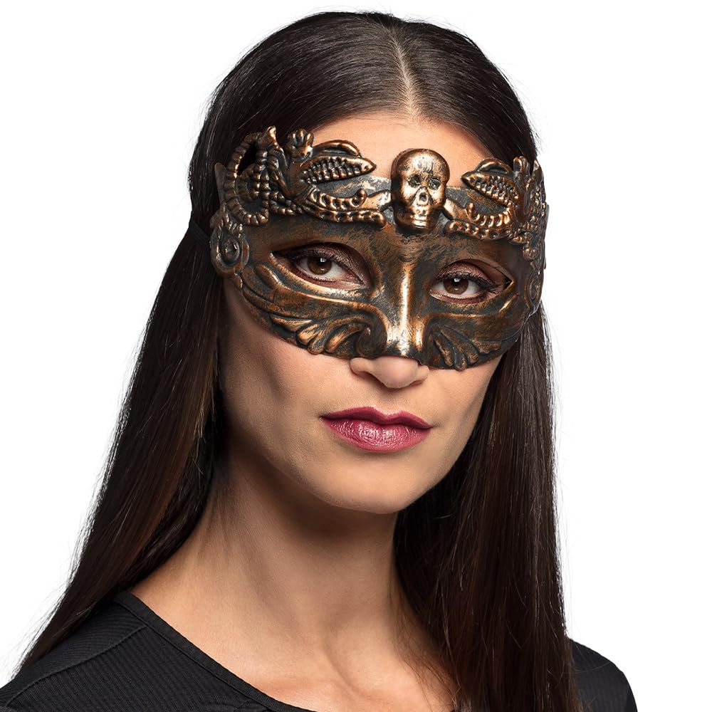Boland 72327 - Eye Mask Skull Master, Skull Mask for Costumes, Carnival, Theme Party and Halloween